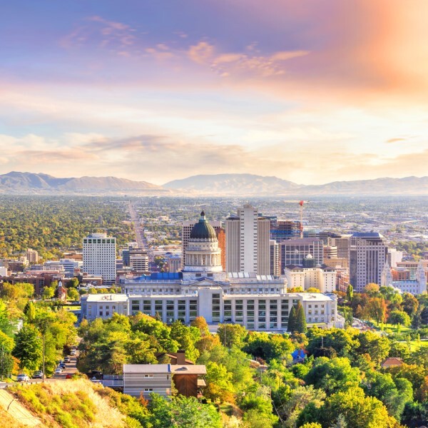 skyline of Salt Lake City