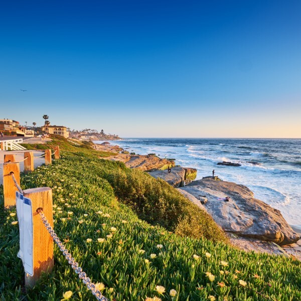 sea coast with rocks